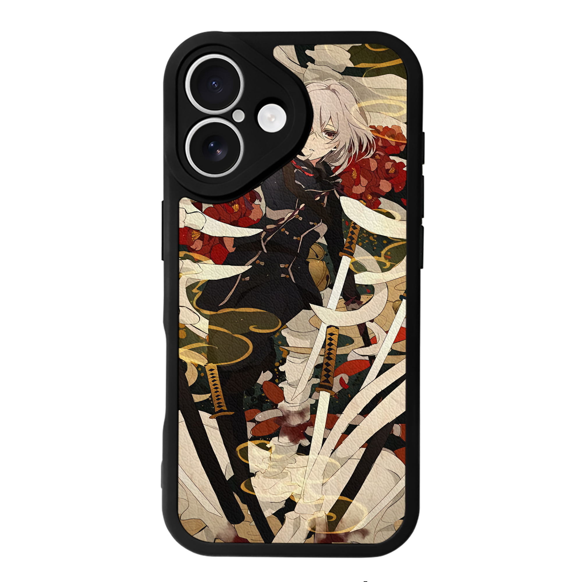 （画像用） 刀剣乱舞 Touken Ranbu 【iPhone 16シリーズ対応】シリコンスマホケース（レザー調） 材質：シリコン